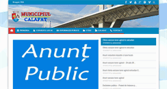 Desktop Screenshot of municipiulcalafat.ro